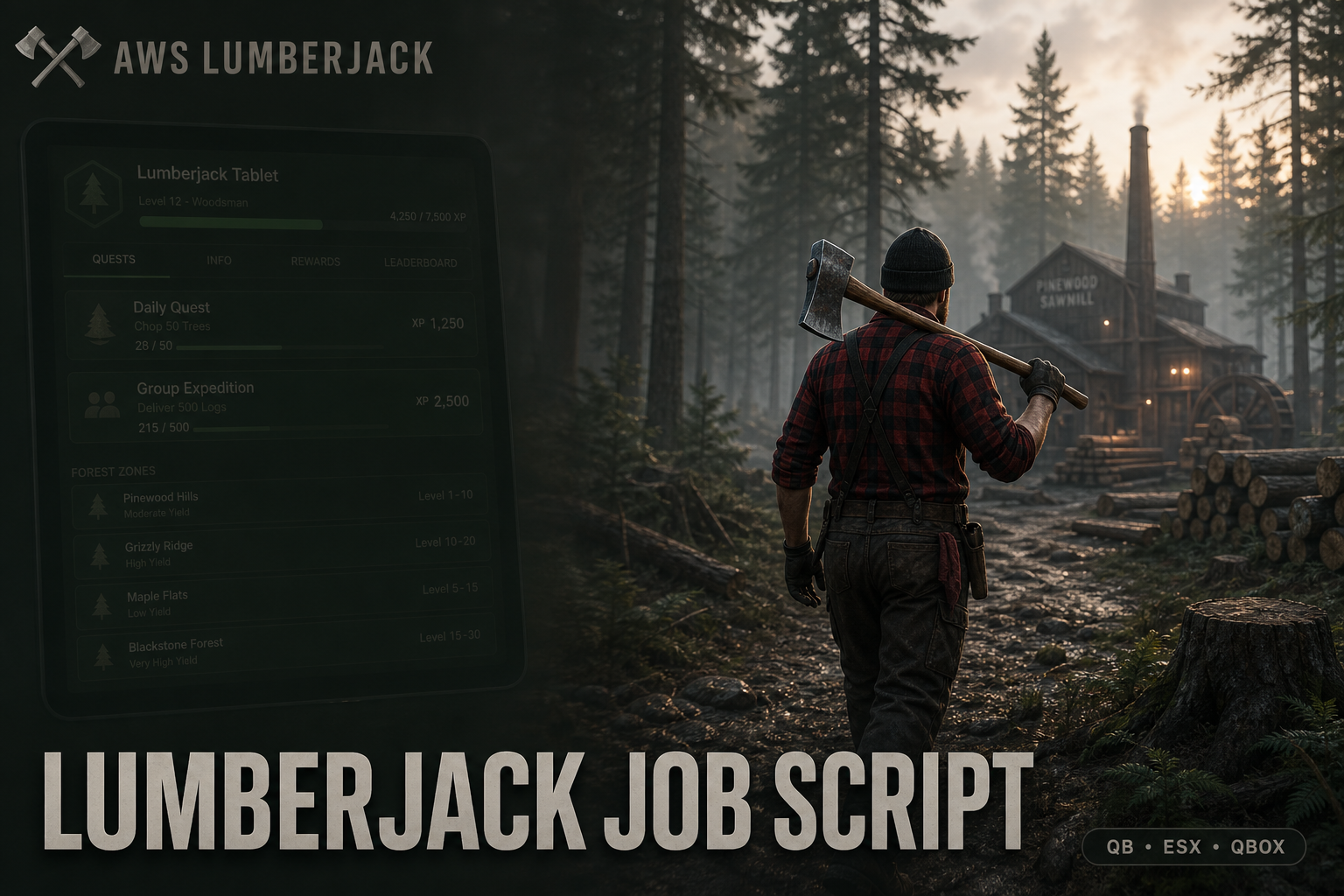 Multiplayer Lumberjack Job