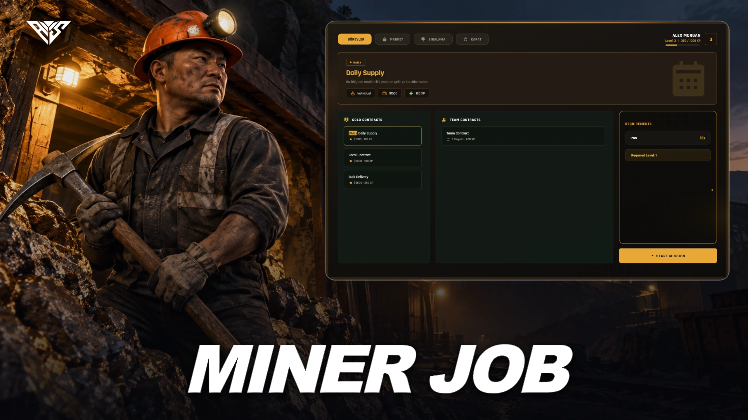 AWS Miner Job illustrated cover 