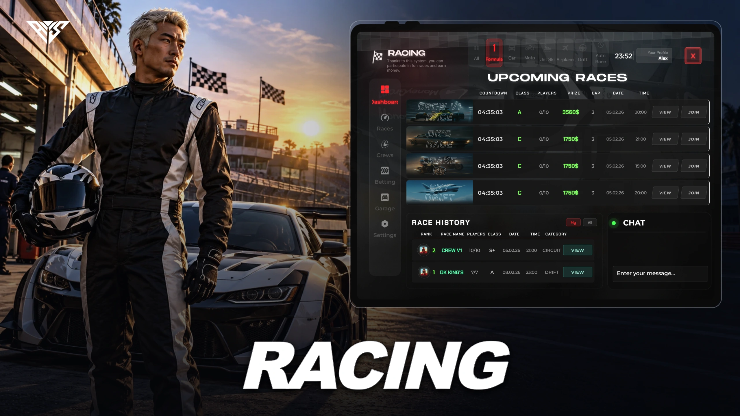 AWS Racing illustrated cover 