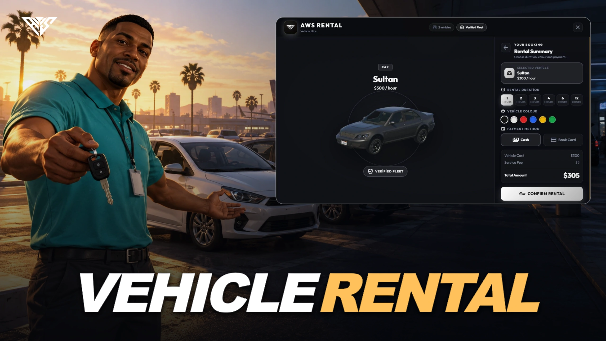 AWS Vehicle Rental illustrated cover 
